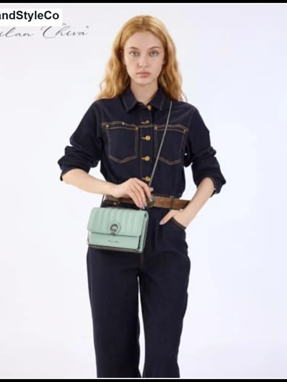 Quilted PU Leather Crossbody Bag Adjustable Strap Clutch Purse